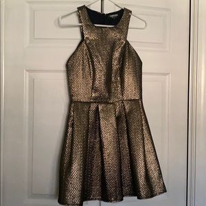 Metallic cocktail dress